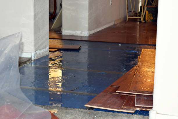 Professional Water Extraction technician working in Ledbetter, TX